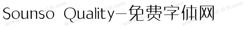 Sounso Quality字体转换